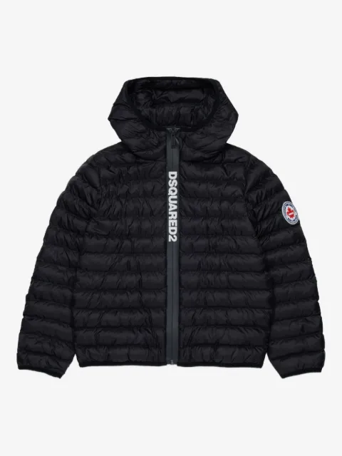 DSQUARED2 KIDS printed-letters padded jacket