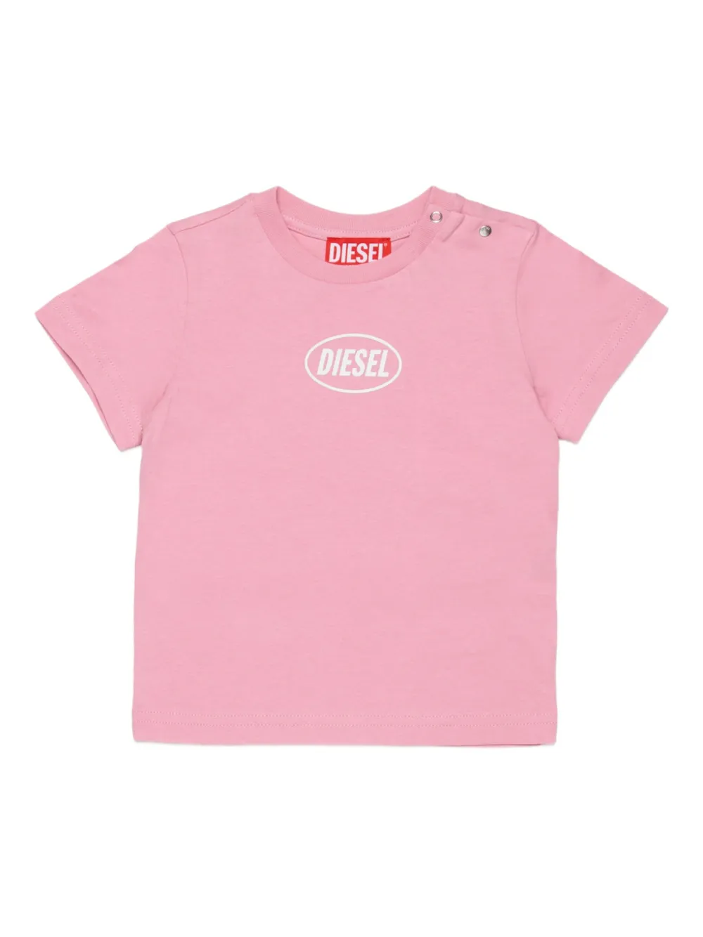 Diesel Kids T-shirt Tolpyb con bottoni - Rosa