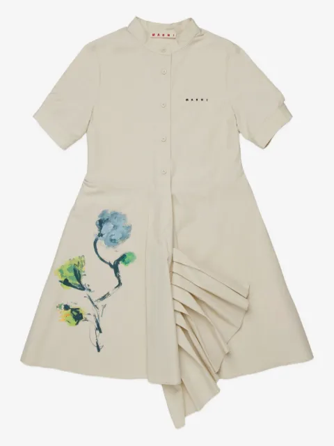 Marni Kids Kleid mit Blumen-Print
