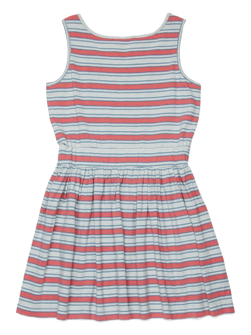  Marni Kids Striped-pattern Sleeveless Casual Dress - Red 