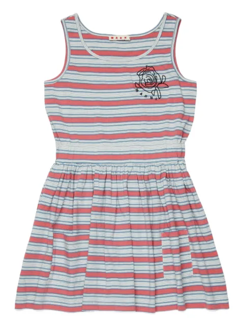 Marni Kids vestido sin mangas con motivo de rayas