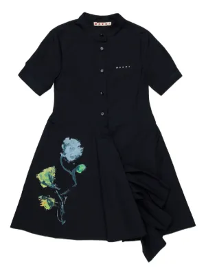 sachin and babi light blue dress teenagers neck puff sleeve bow