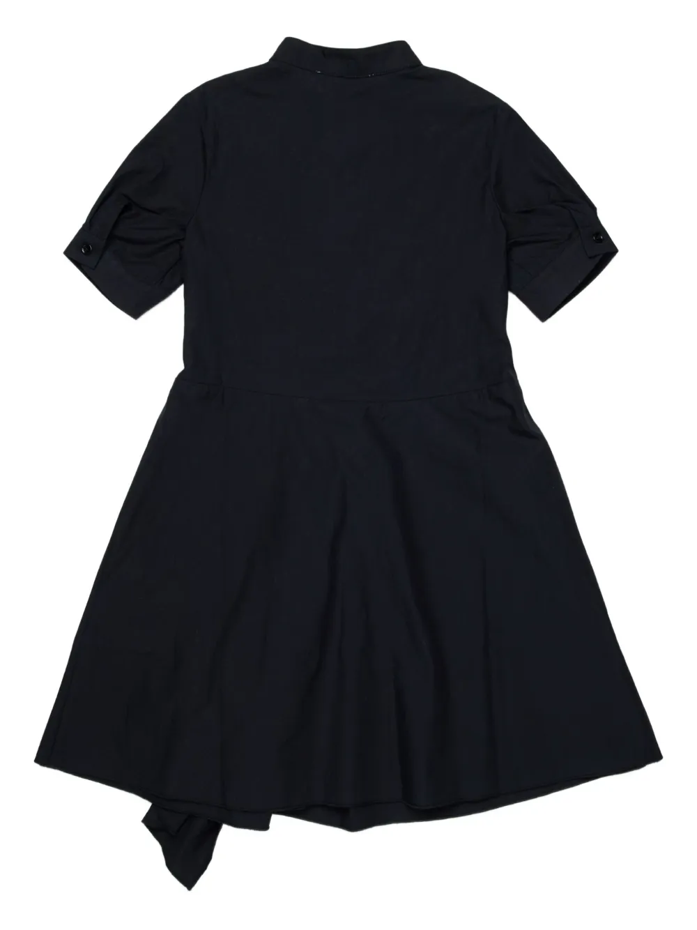 Floral-Print Short-Sleeves Dress