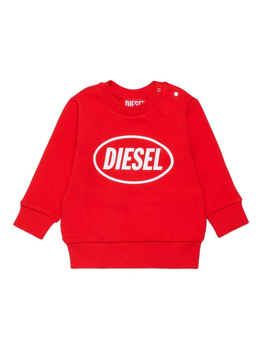 Diesel Kids Slottyb logo-print sweater - Rosso