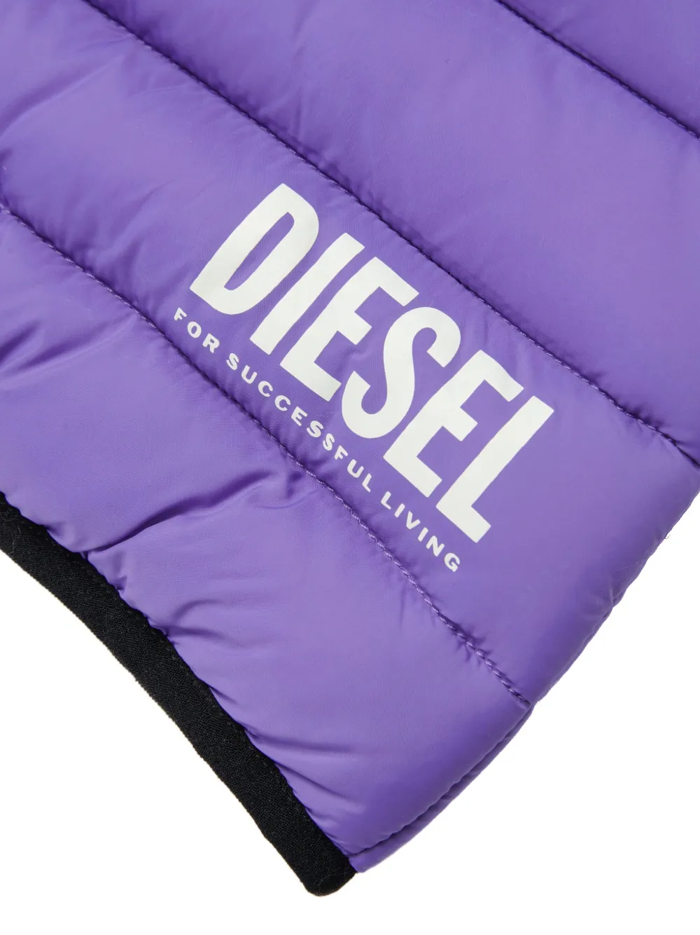 Diesel Kids Jtemply gewatteerde bodywarmer met capuchon Paars