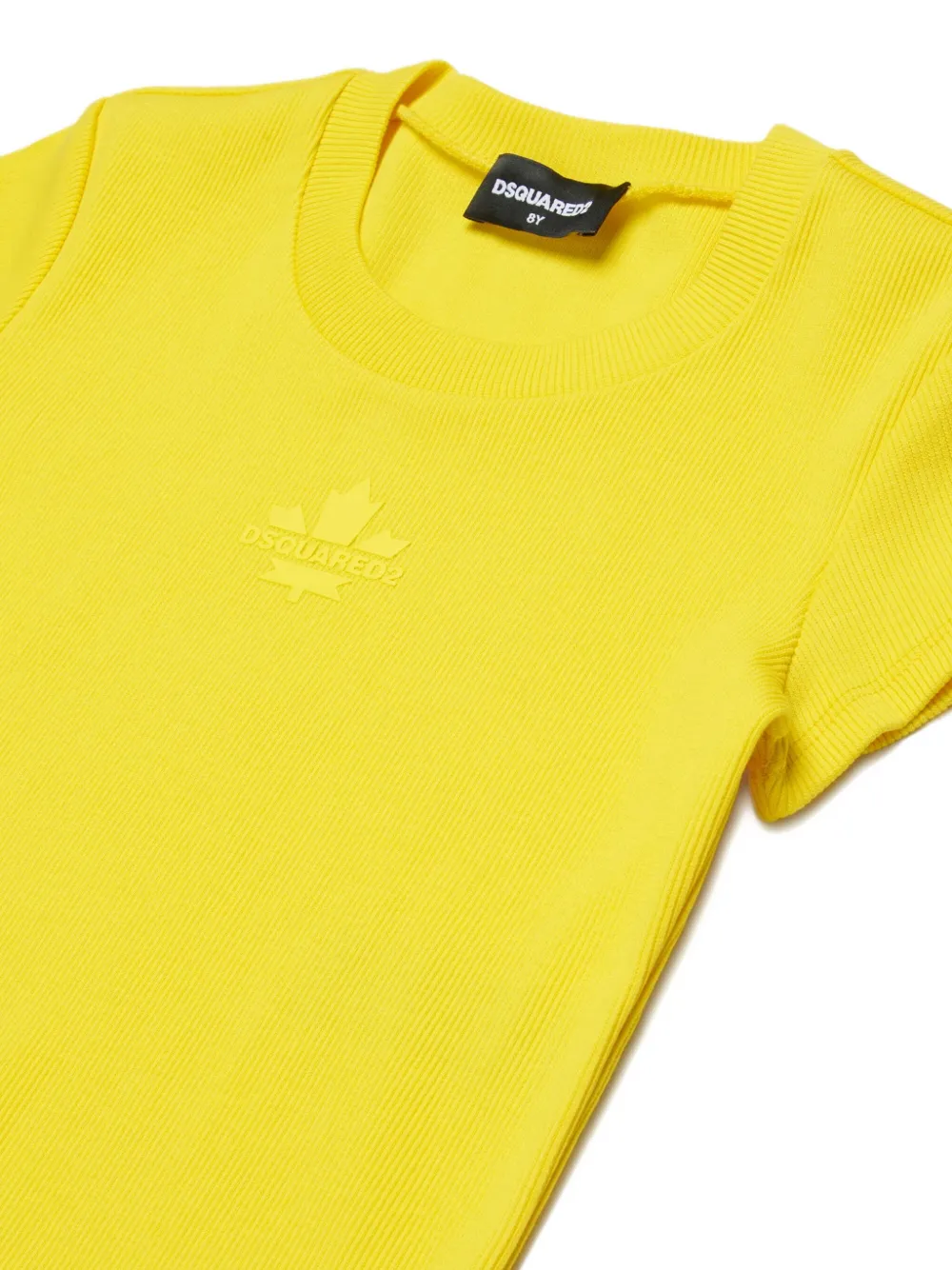 Dsquared2 Logo Crew-neck T-shirt In Yellow
