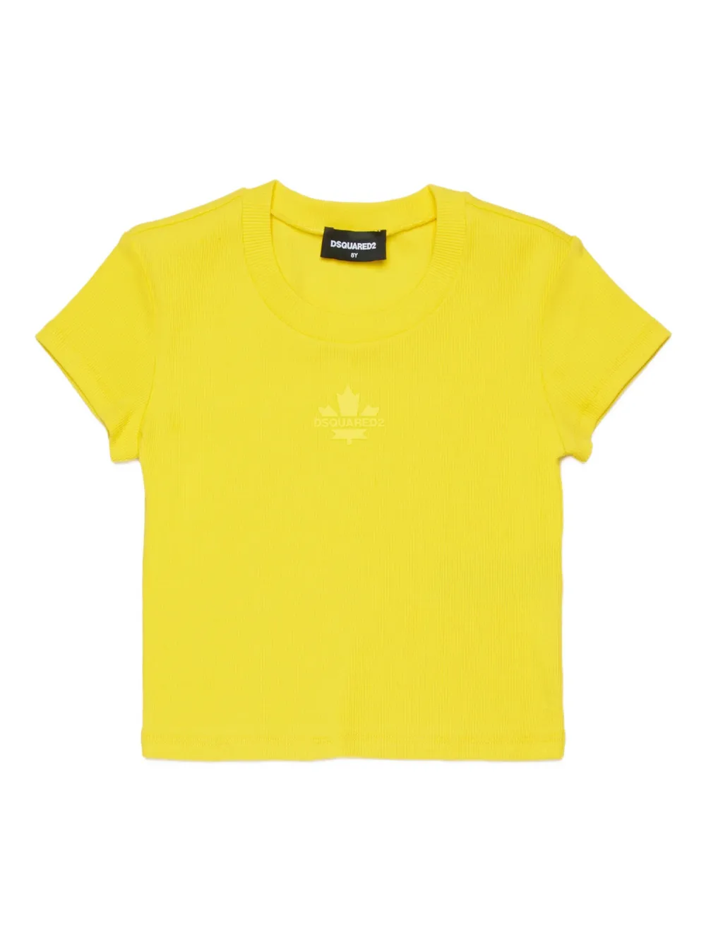 Dsquared2 Logo Crew-neck T-shirt In Yellow