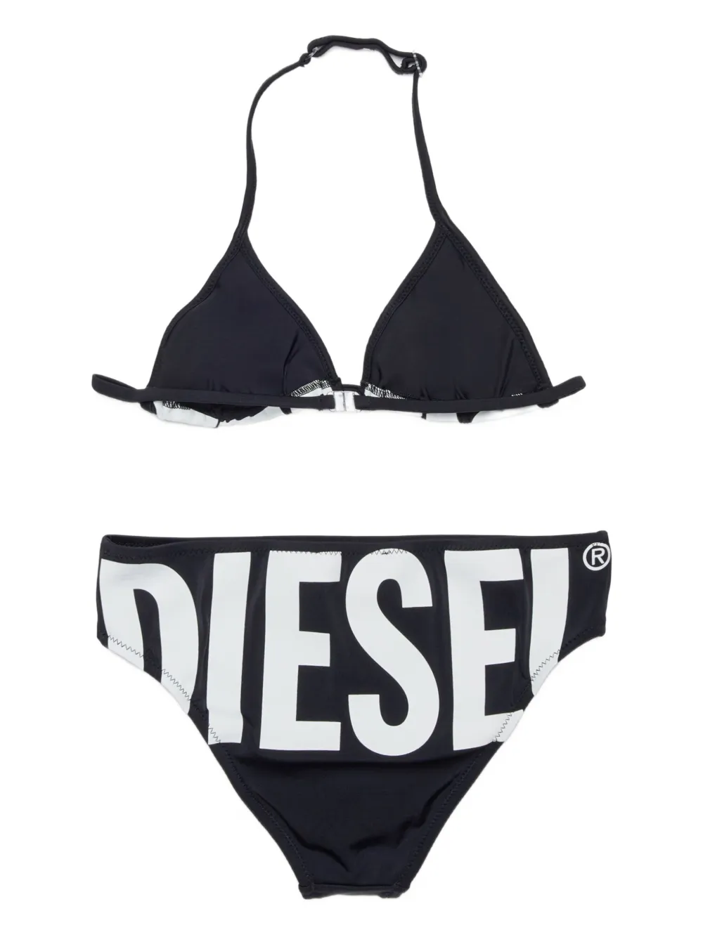 Diesel Kids Bikini met logoprint Zwart