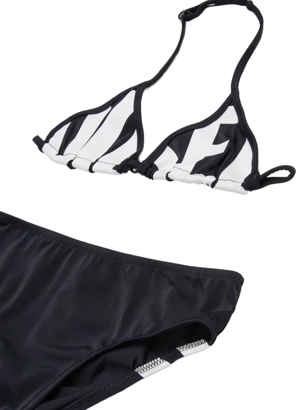 Diesel Kids Bikini met logoprint Zwart