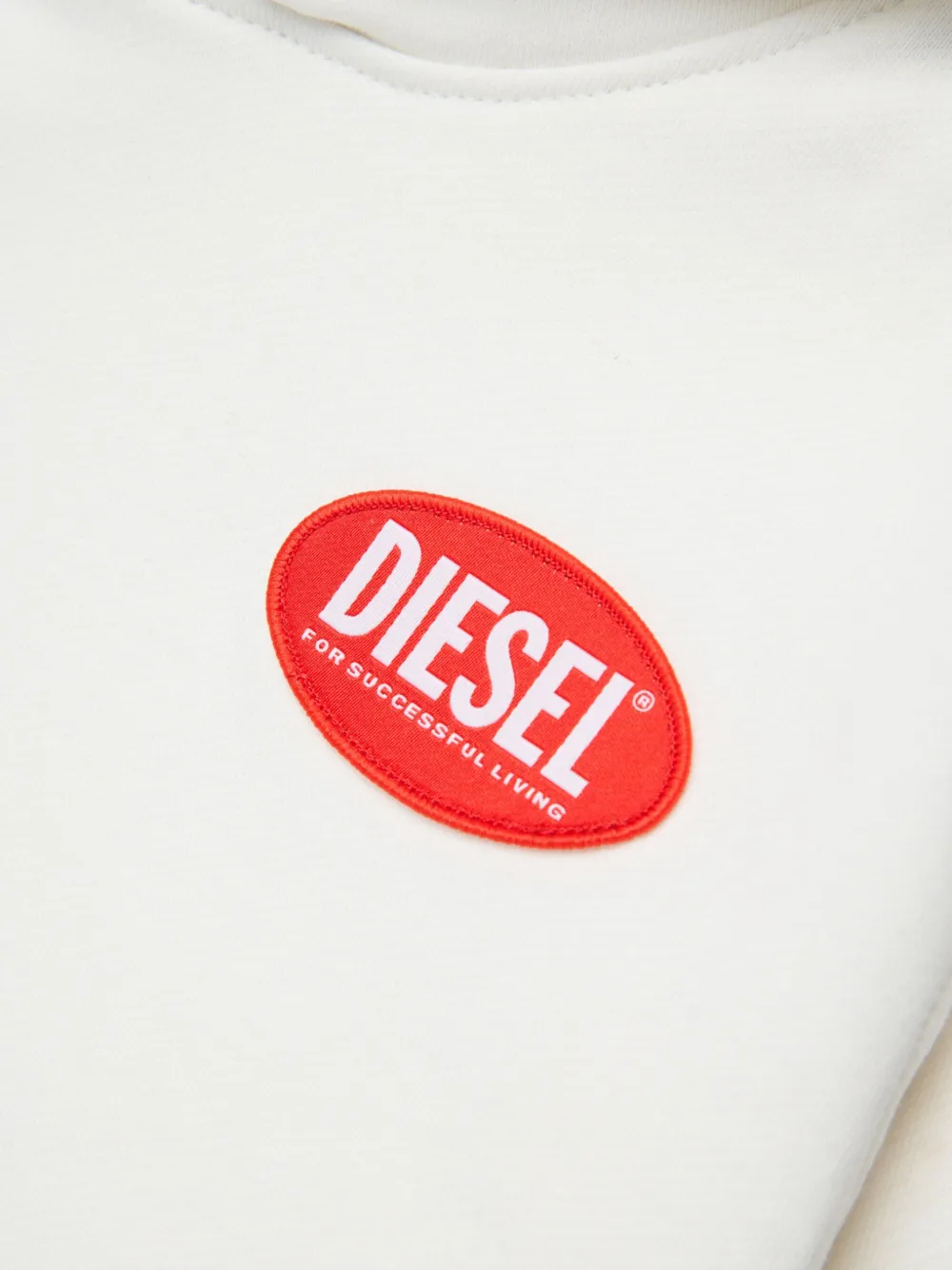 Diesel Spatchood Over Hoodie In White