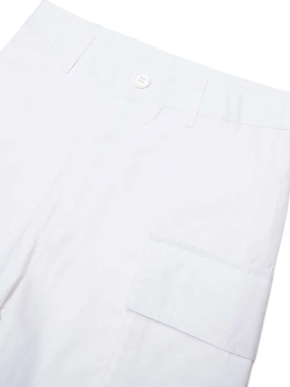 Marni Kids Cargo shorts met logo Wit