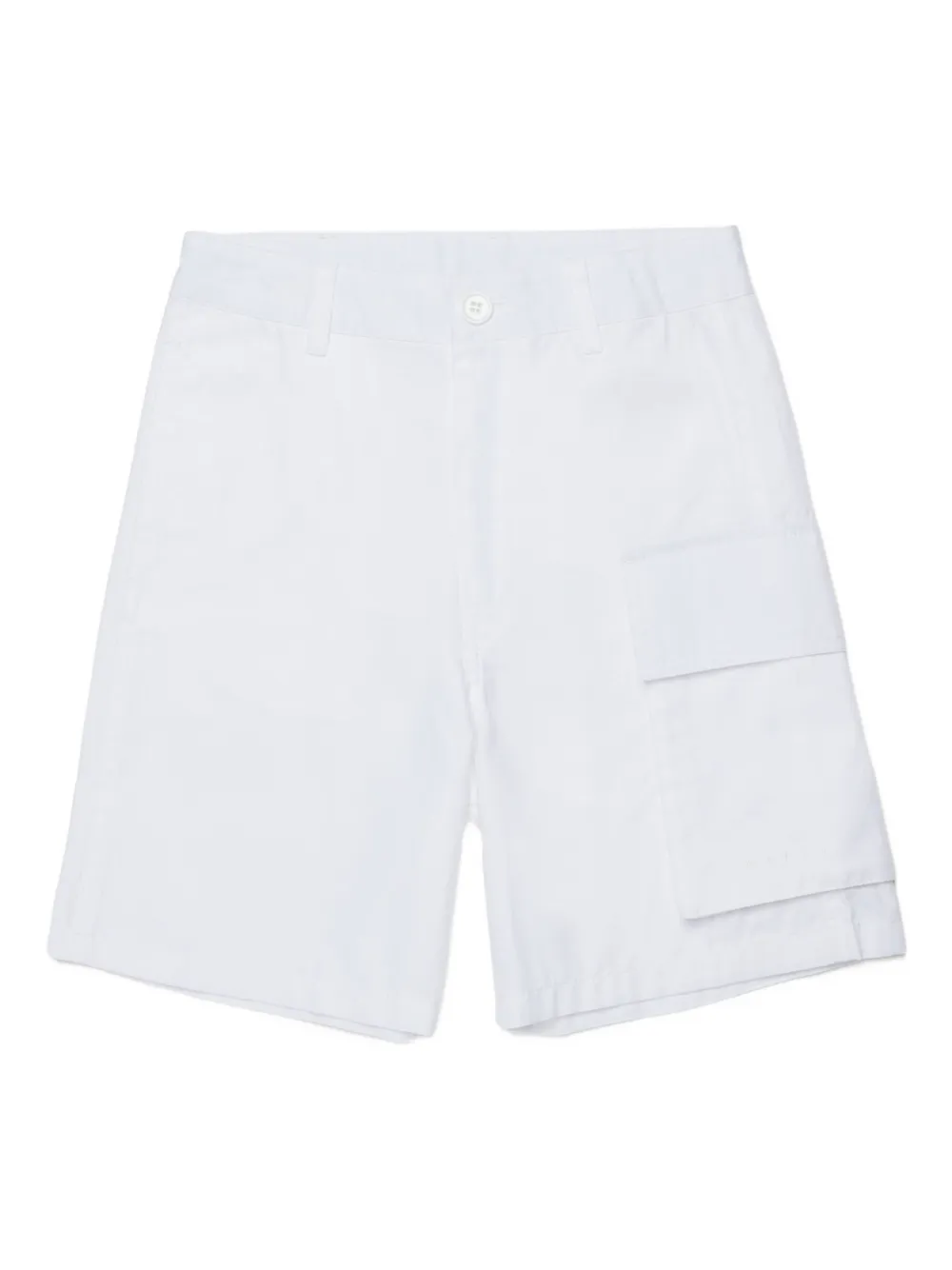 Marni Kids Cargo corti con logo - Bianco