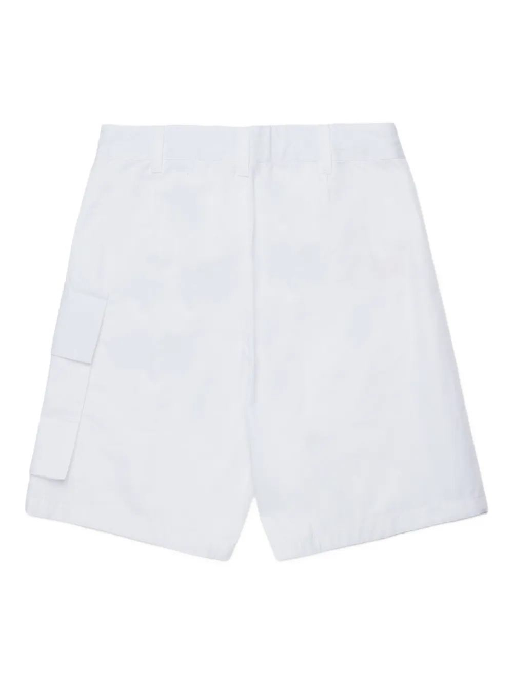 Marni Kids Cargo shorts met logo Wit