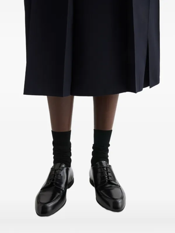 Jil Sander レザー ダービーシューズ | ブラック | FARFETCH JP