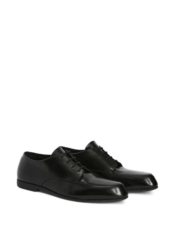 jil sander ダービー　革靴 Jil Sander レザー ダービーシューズ | ブラック | FARFETCH JP