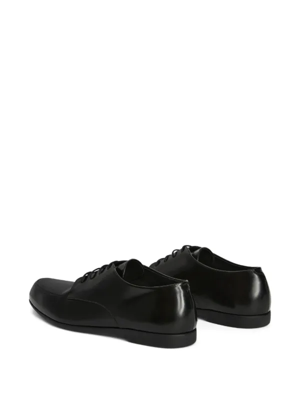 Jil Sander レザー ダービーシューズ | ブラック | FARFETCH JP