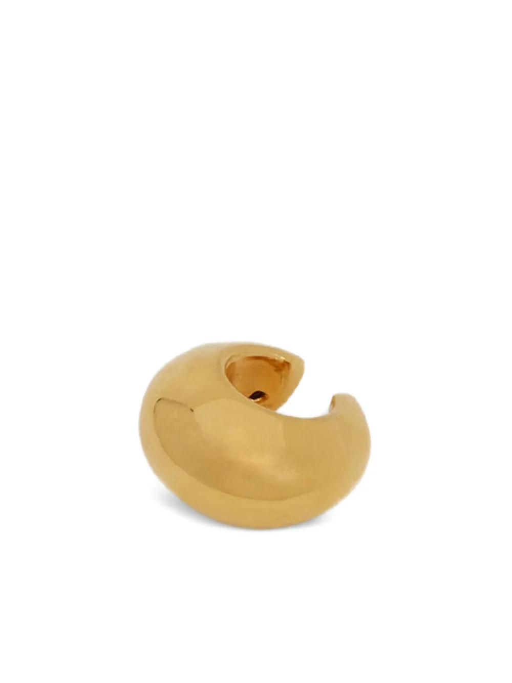 Jil Sander Polished Ear Cuff In Gold