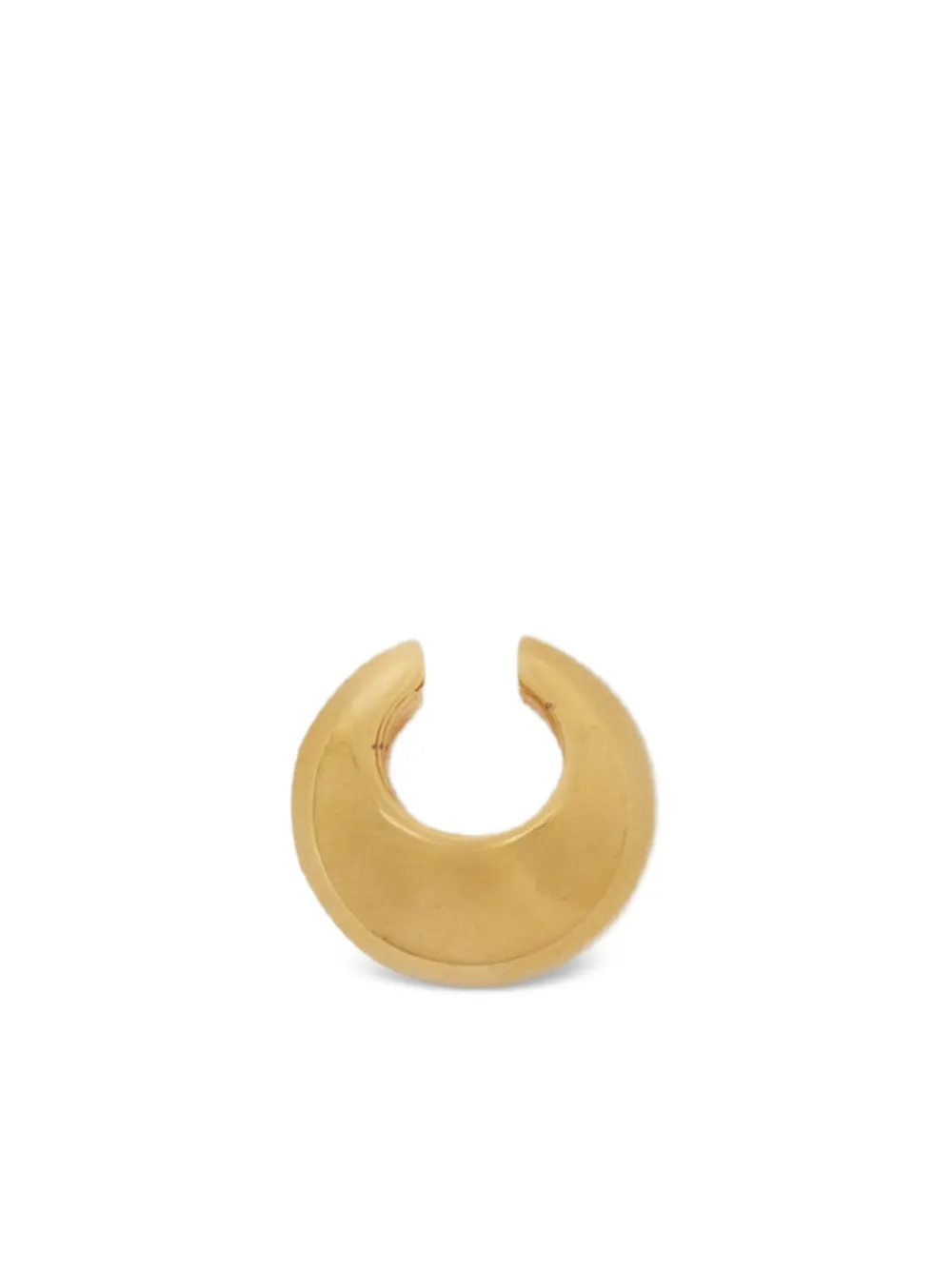 Jil Sander Polished Ear Cuff In Gold