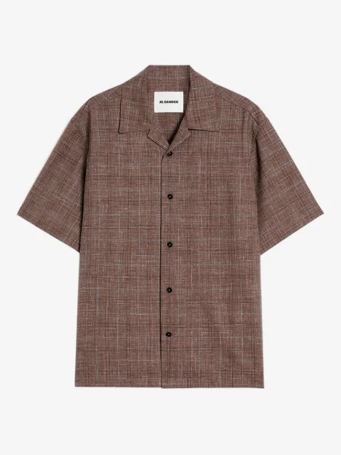 Jil Sander flamé wool blend shirt
