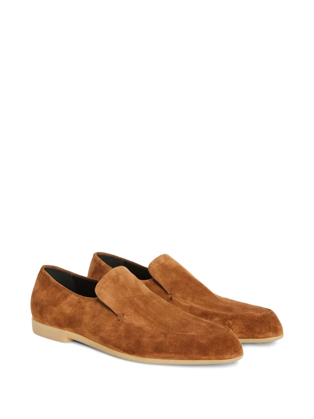 Jil Sander Su&egrave;de loafers - Bruin
