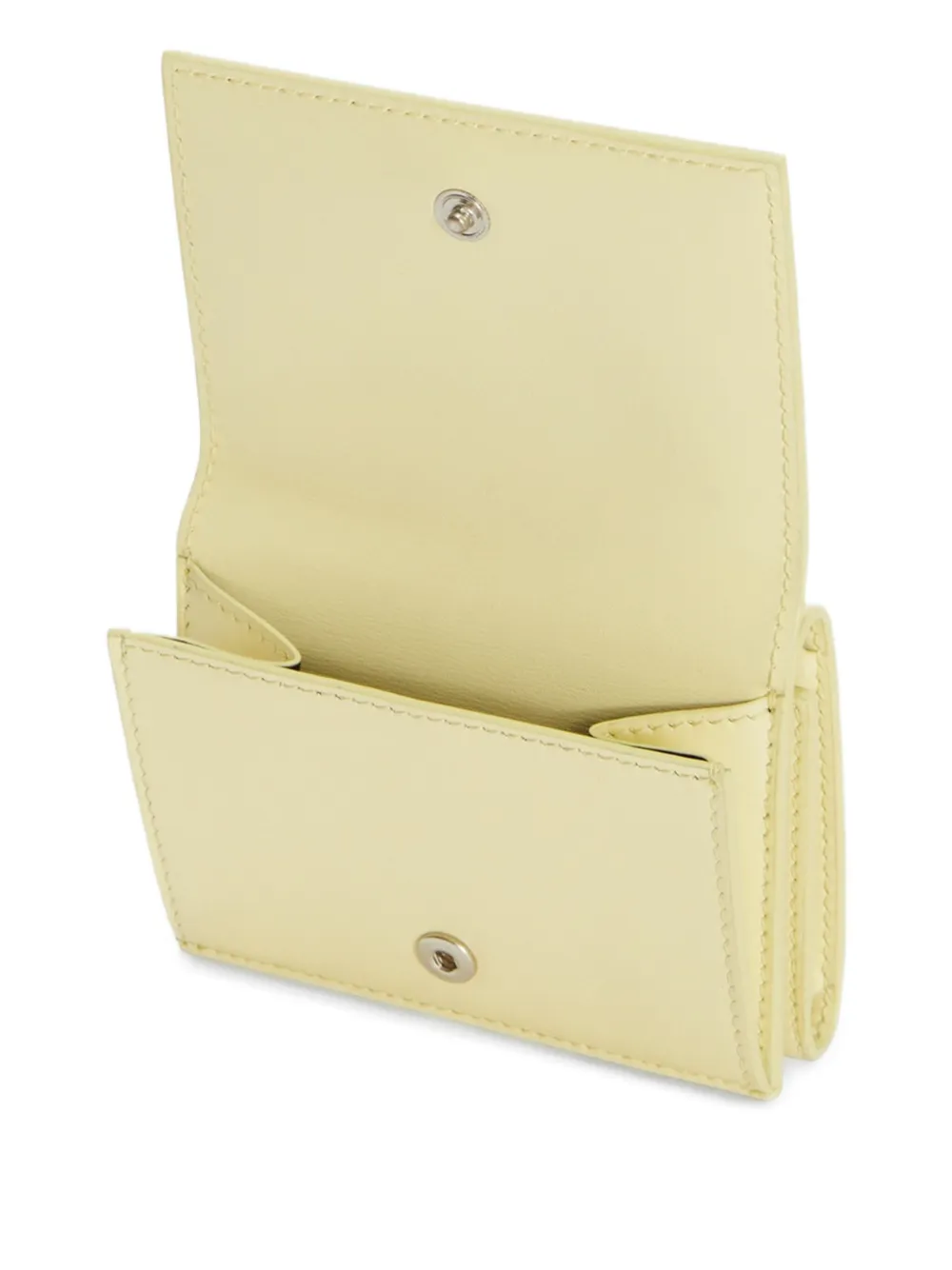  Jil Sander Embossed Folded Mini Wallet - Yellow 
