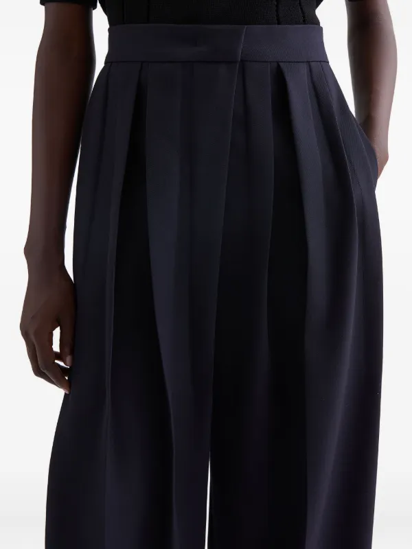 Jil Sander Wool Gabardine Trousers | Blue | FARFETCH