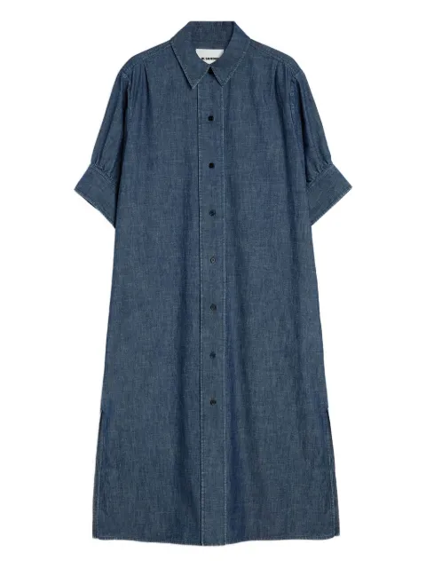 Jil Sander Chambray  short-sleeve cotton dress