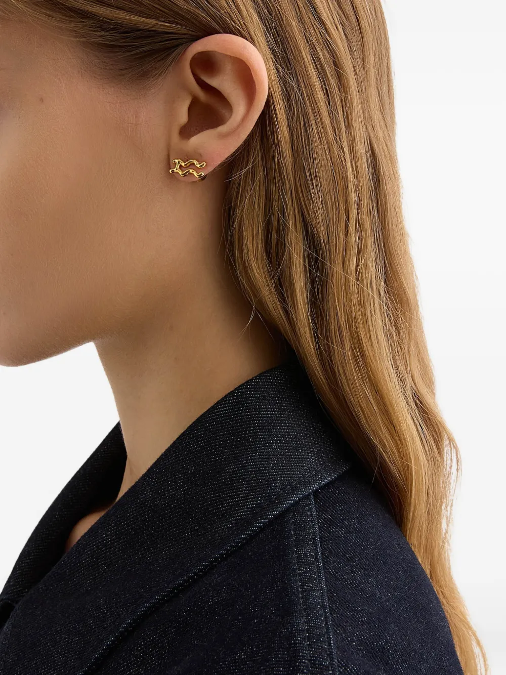 Jil Sander Zodiac-sign Earring In Gold