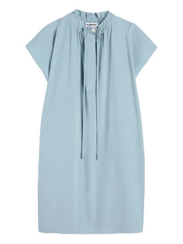Jil Sander ドローストリング ドレス | ブルー | FARFETCH JP
