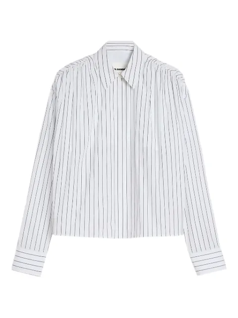 Jil Sander camisa con motivo de rayas