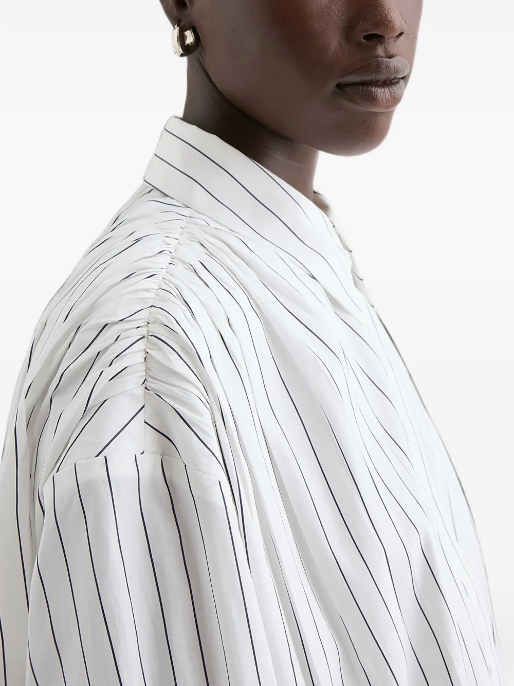 Jil Sander Gestreept blouse Wit
