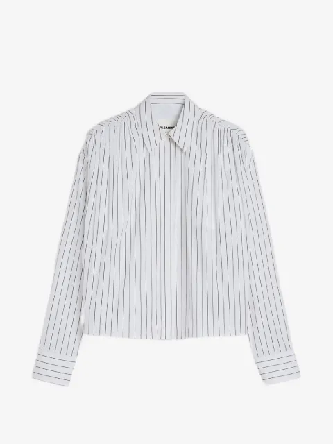 Jil Sander striped-pattern cotton shirt