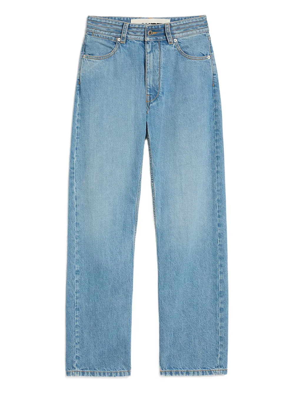 Jil Sander Pantaloni denim con dettaglio cuciture - Blu