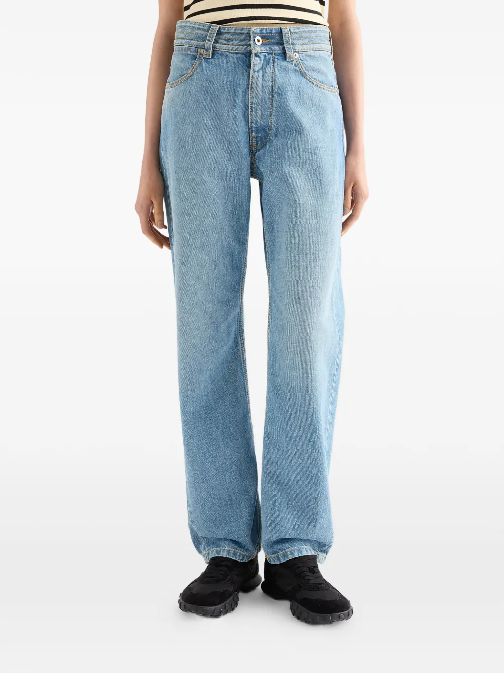  Jil Sander Vaqueros Con Logo - Azul 