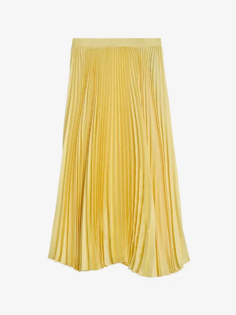 Jil Sander technical twill pleated skirt