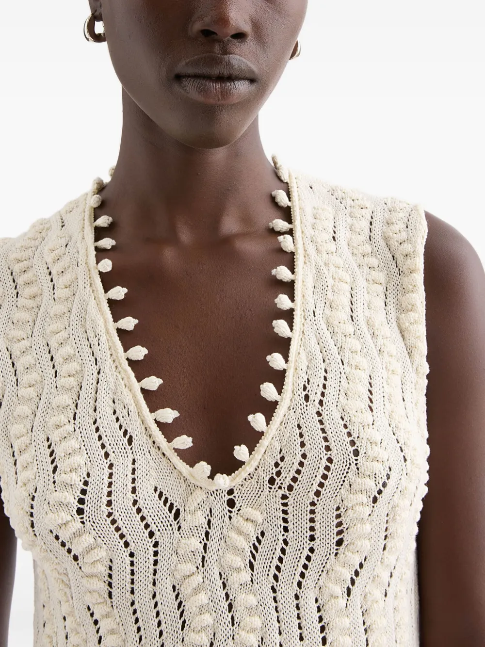 Jil Sander Jurk met passementerie-detail Beige