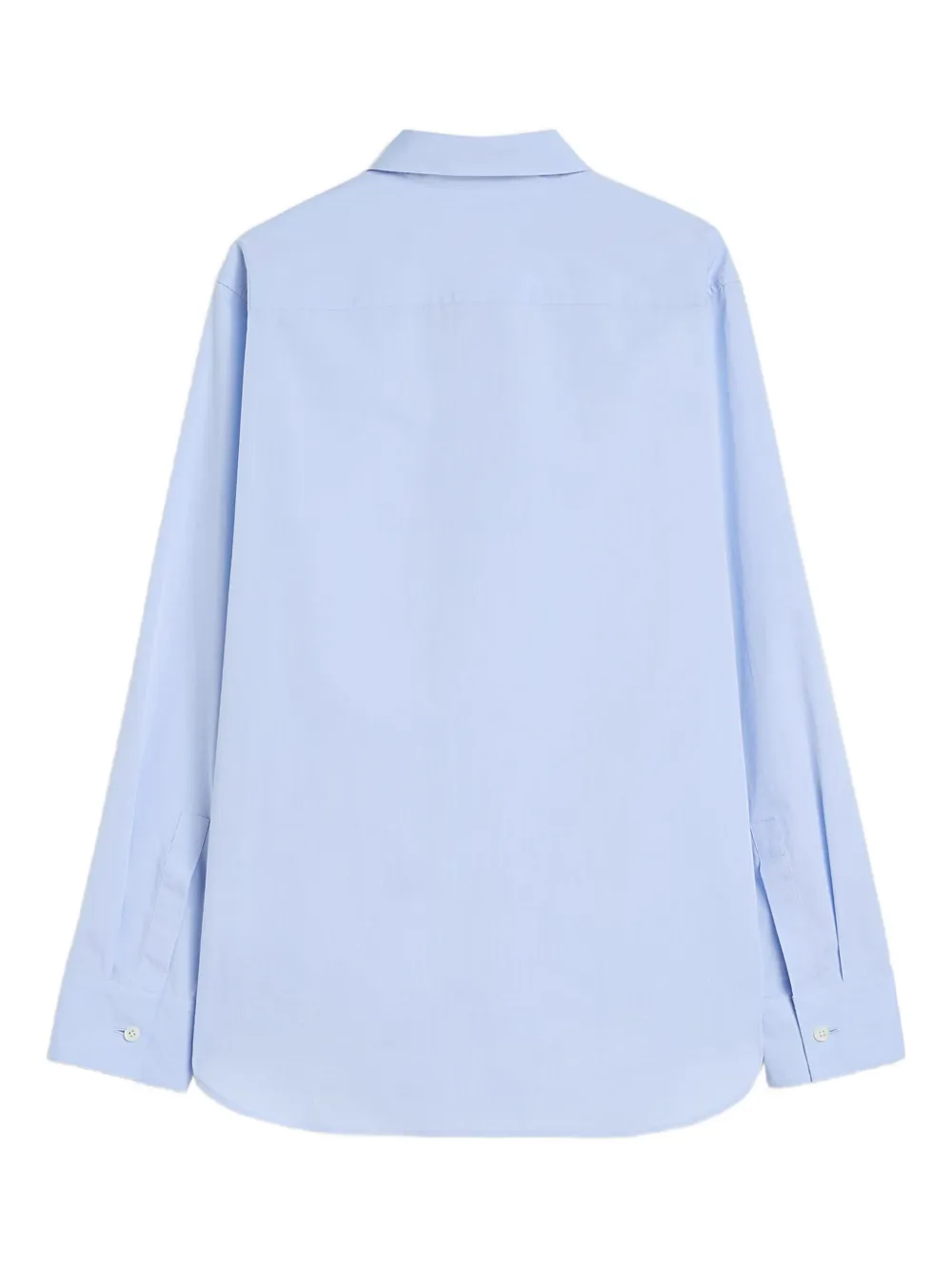 Jil Sander buttoned long-sleeved cotton shirt Blauw