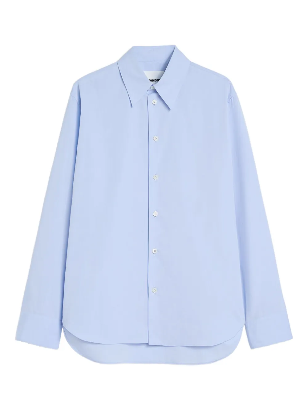 Jil Sander camisa de algodón con manga larga y botones | azul | Image 1