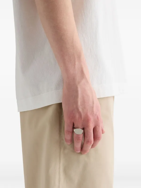 Jil Sander シグネットリング | シルバートーン | FARFETCH JP