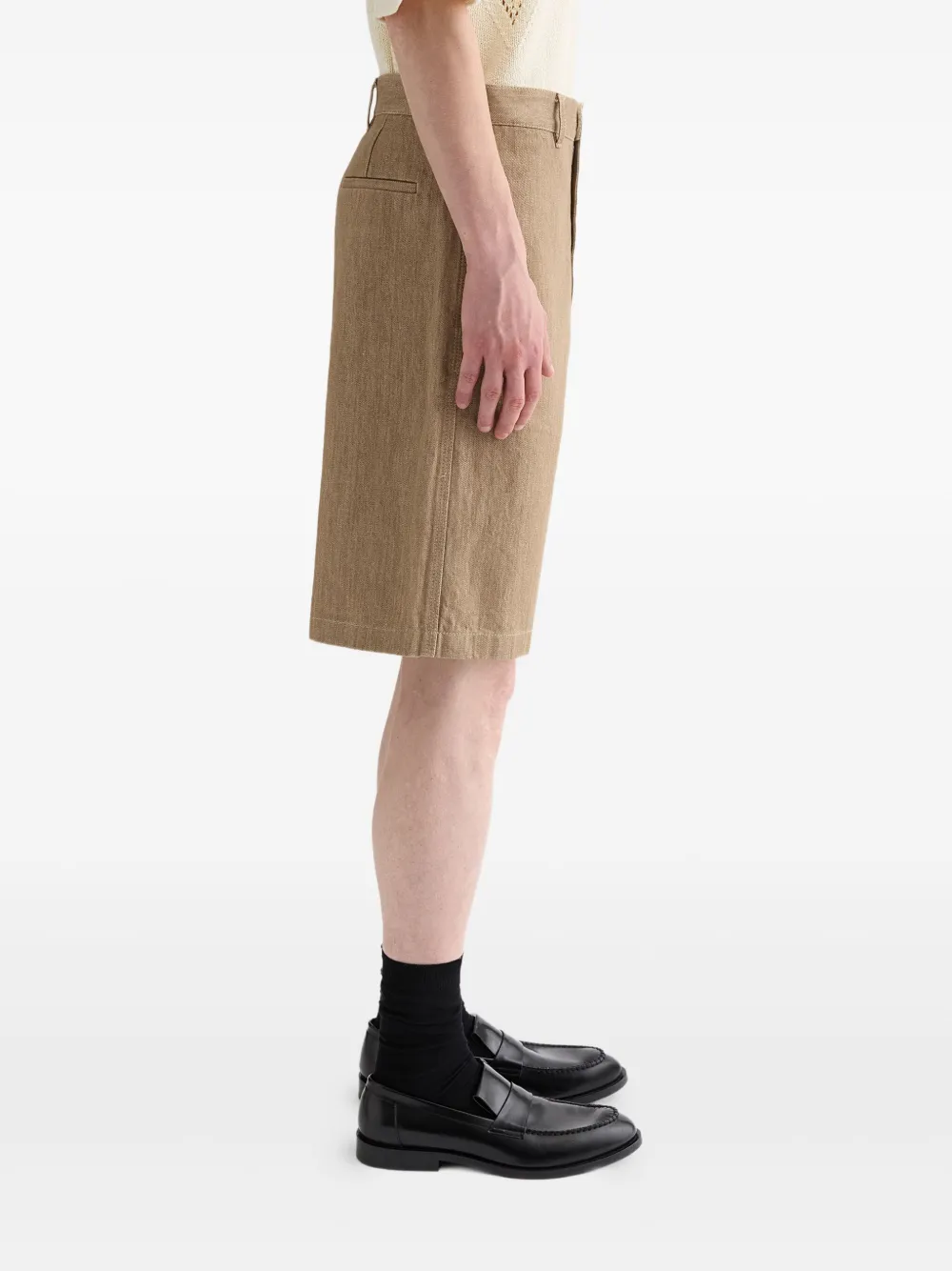Jil Sander belt-loops shorts | Khaki Shorts | Image 2