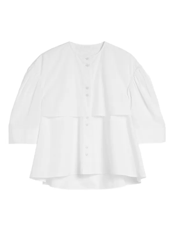 Jil Sander Cotton Poplin Shirt in White