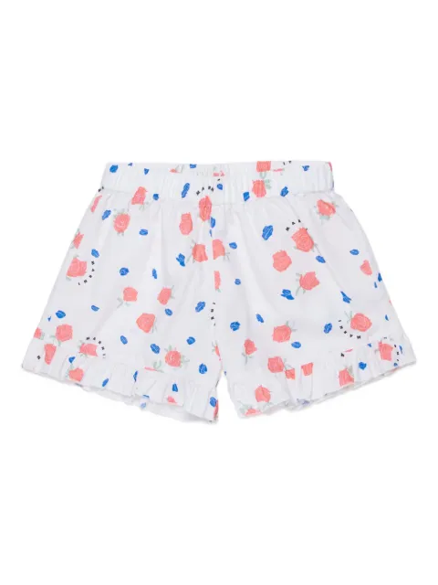 Marni Kids floral ruffled shorts