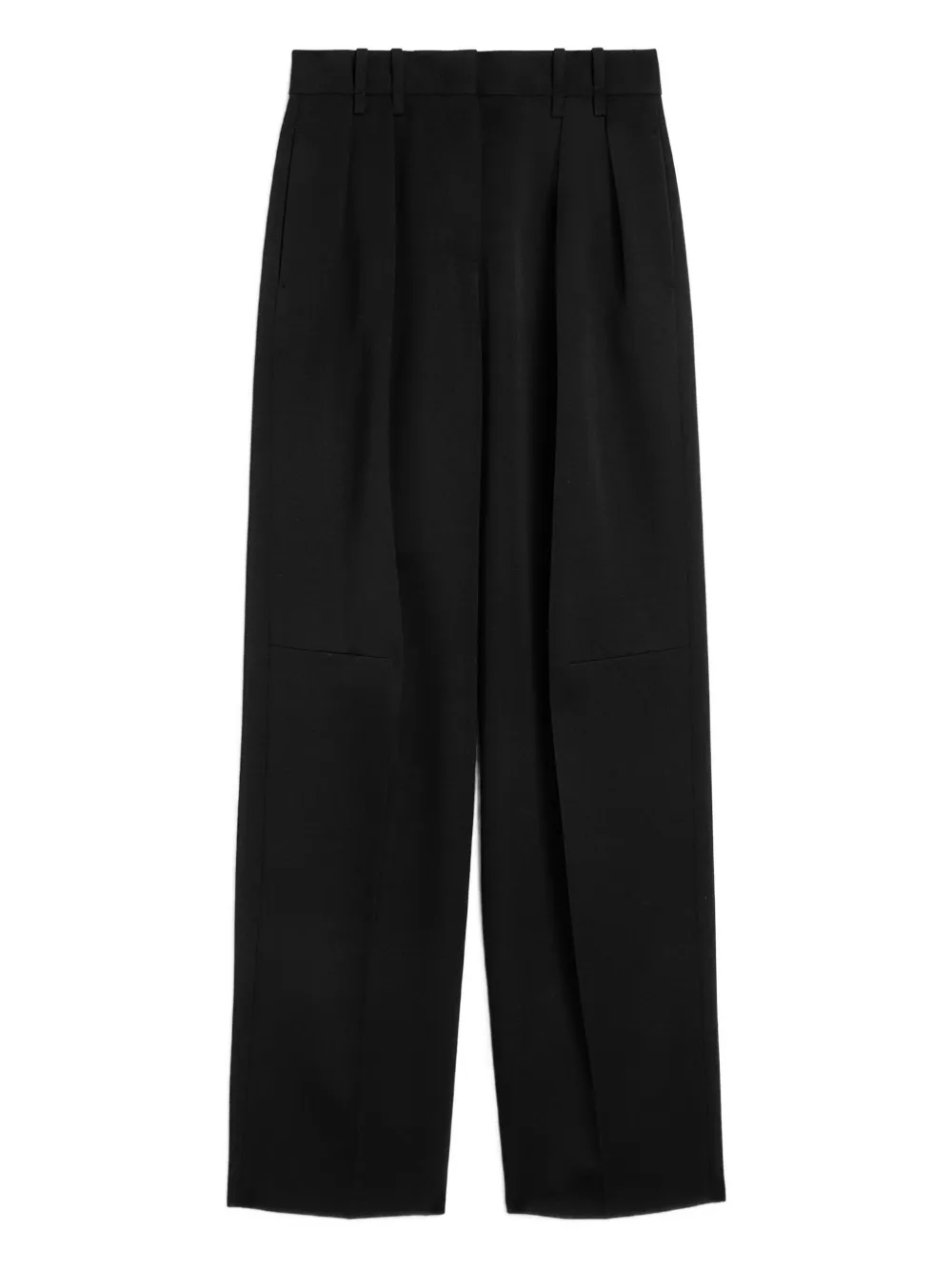Jil Sander Wollen gabardine broek Zwart