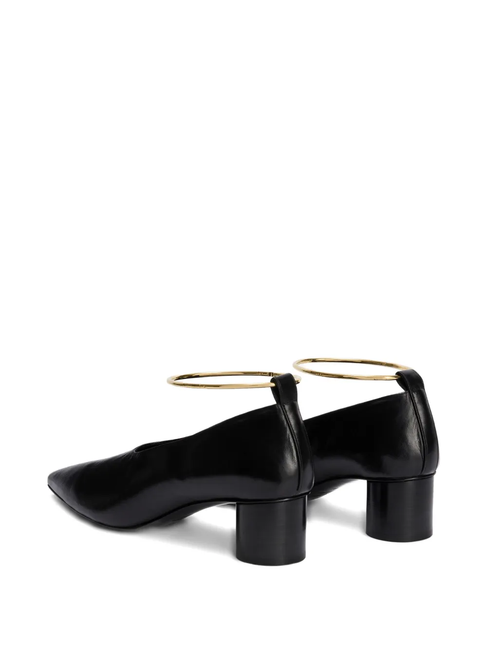 Jil Sander Ring afneembare pumps van metaal Zwart