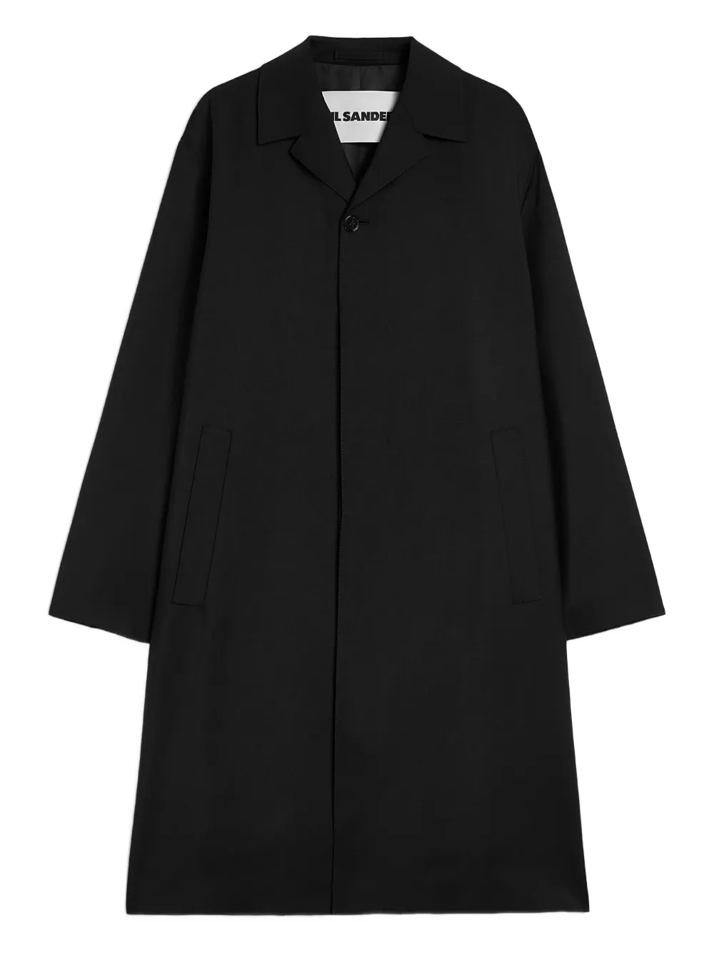 Jil Sander button-up wool coat | Black | Image 1