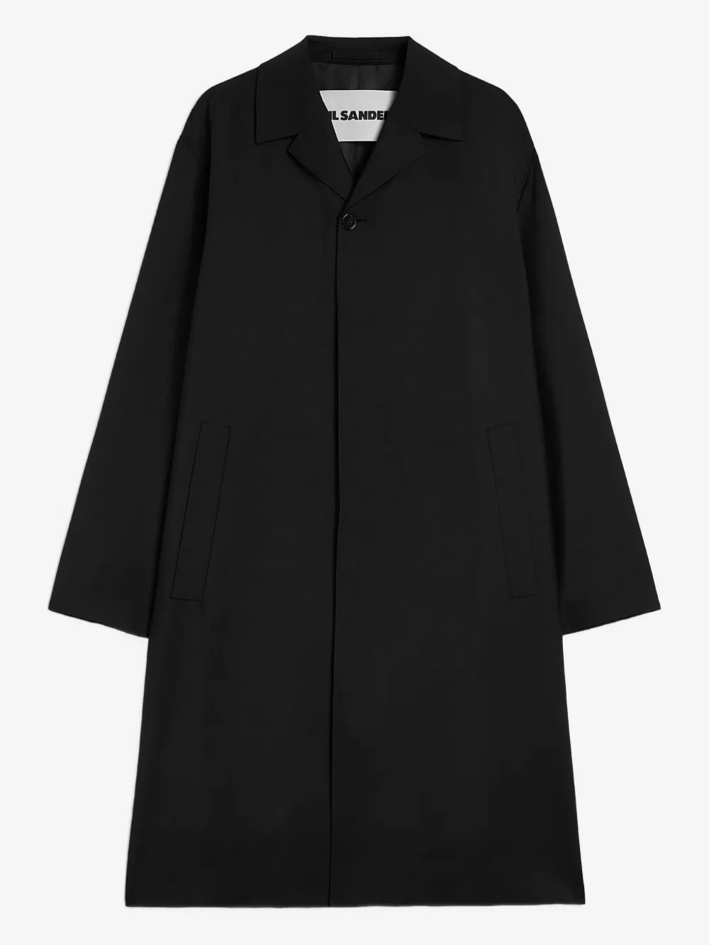 Jil Sander button-up wool coat | Black | Image 1