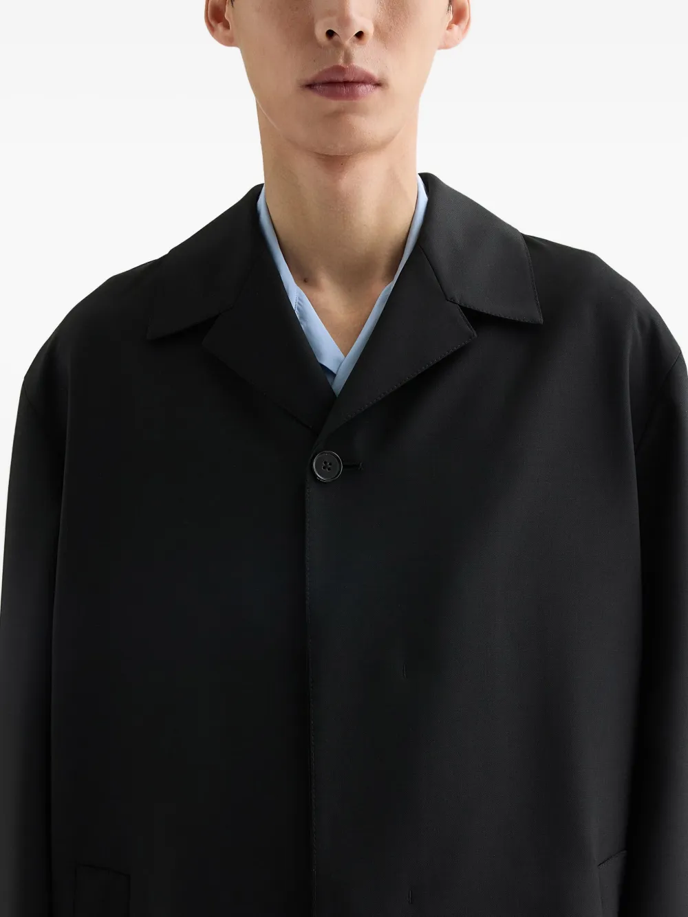 Jil Sander Button-up jas Zwart