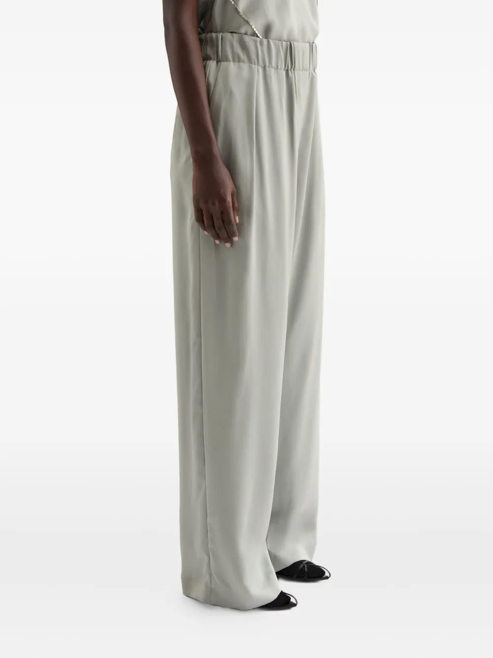 Jil Sander Broek met elastische taille - Grijs