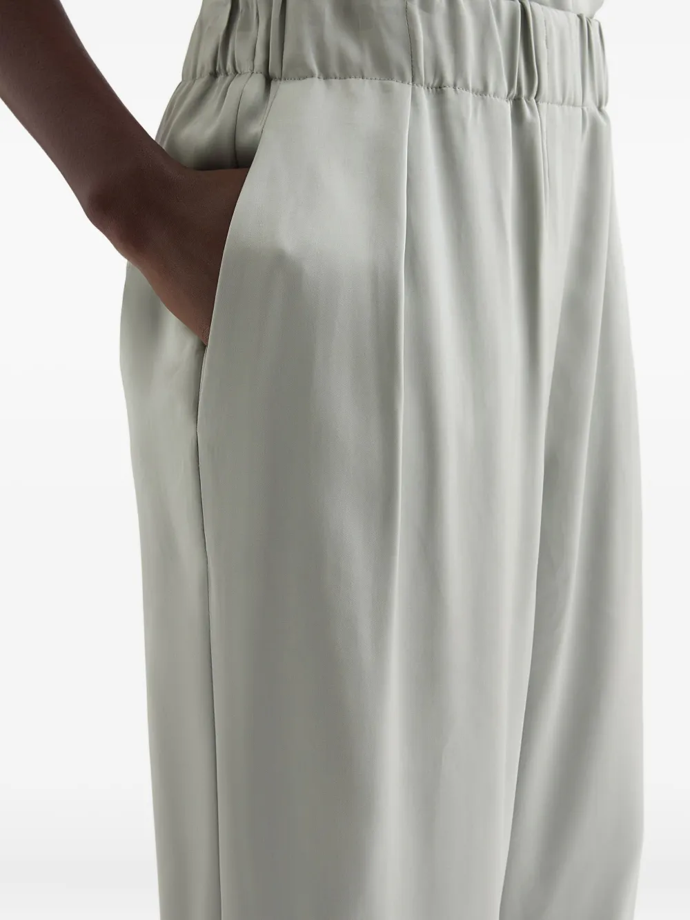 Jil Sander Viscose broek Grijs