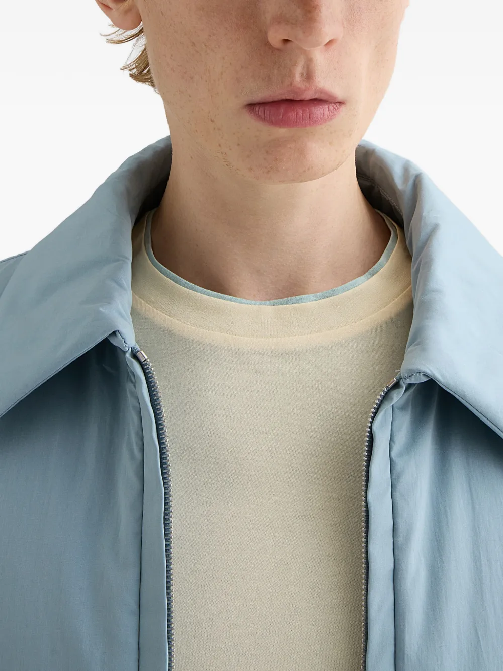 Jil Sander Katoenen hoed met textuur Blauw